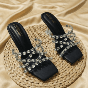 Selene Crystal Slide Heels